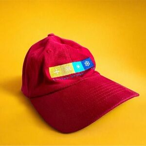 Women’s Red Vintage Burton Snowboards Cap
